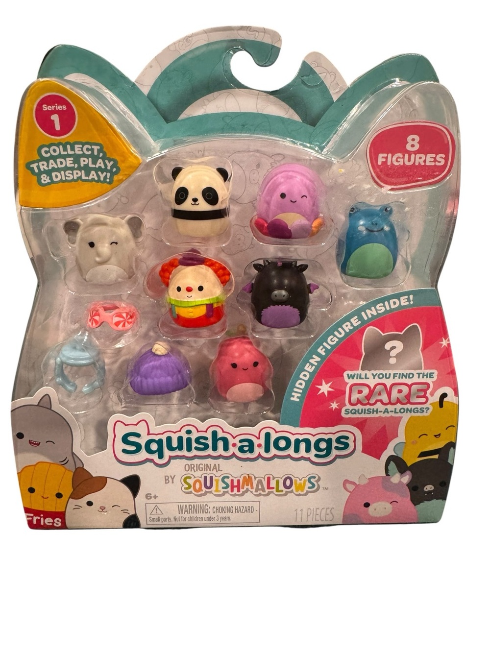 Squishmallows Squish-a-longs 8 Piece Pack - Multicolor